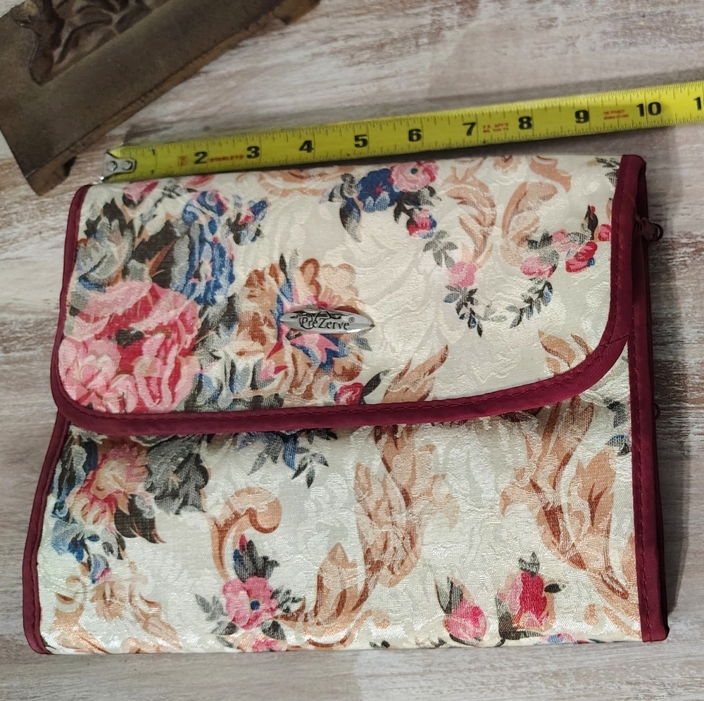 80s Vintage ✨PREZERVE✨ Beauty & Toiletry Organizer/ Travel Case w/Rose Makeup
